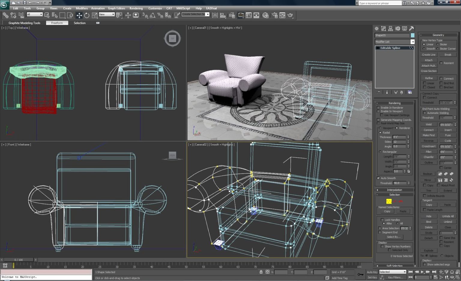 3d мебель для автокад