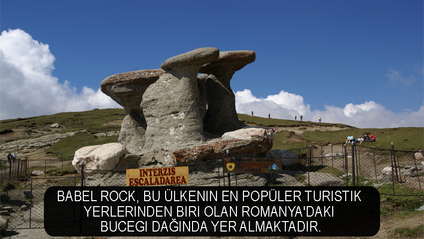Babel rock, bu ülkenin en popüler turistik yerlerinden biri olan Romanya'daki Bucegi dağında yer almaktadır.