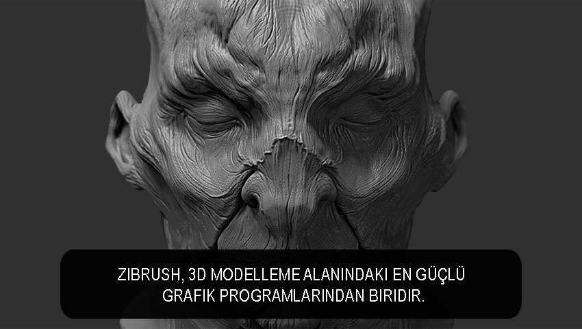 Zibrush, 3D modelleme alanındaki en güçlü grafik programlarından biridir