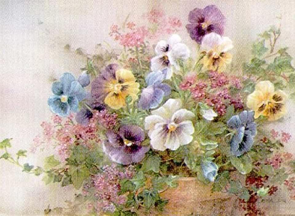 çiçek boyama örneği