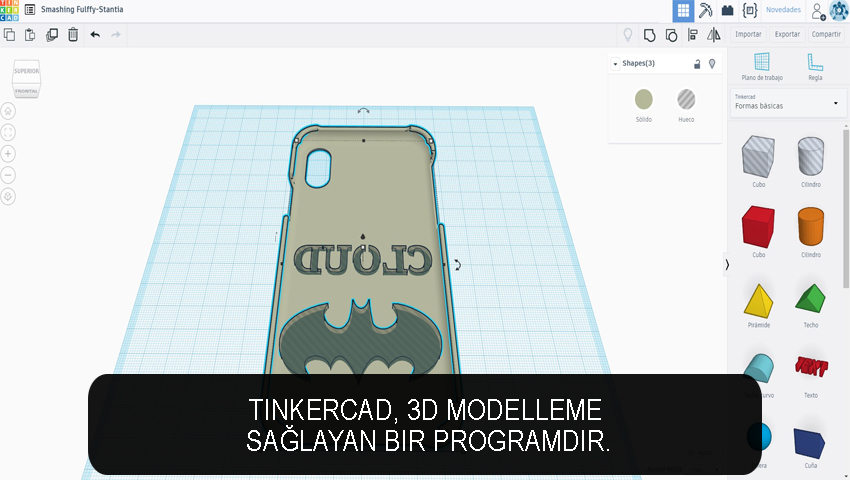Tinkercad, 3D modelleme sağlayan bir programdır.