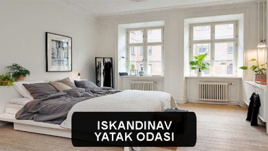 iskandinav yatak odası