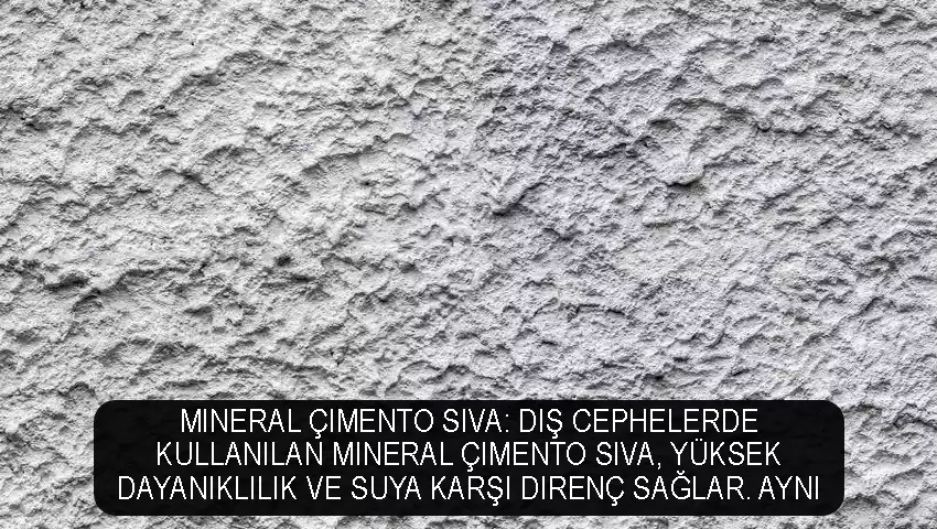 Mineral Çimento Sıva